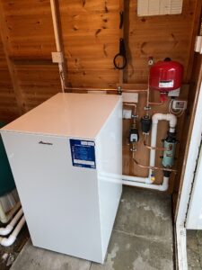 Oil swimming pool boiler installation