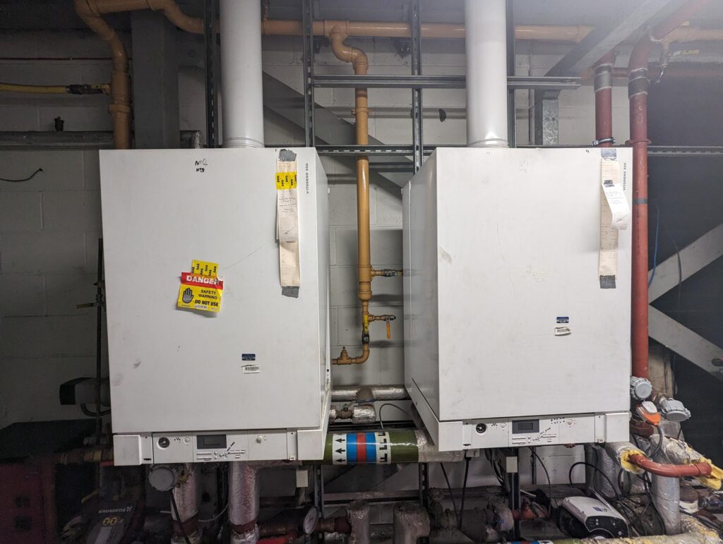 Commercial boilers being replaced