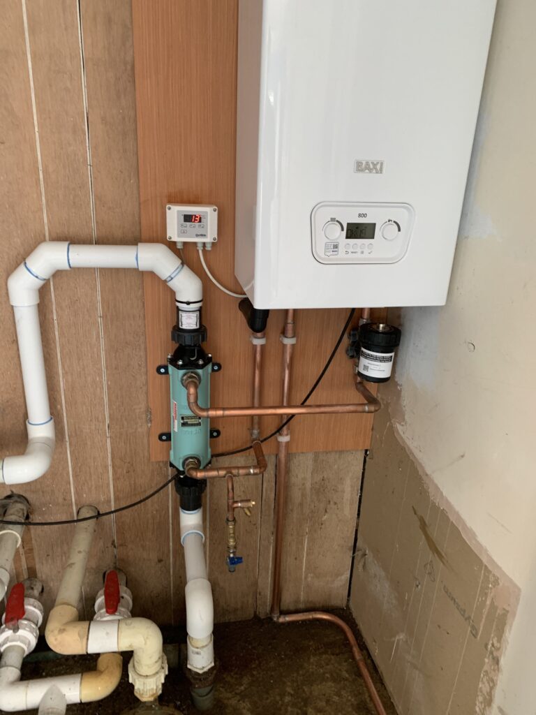 Swimming pool boiler fitted Brentwood Essex CM15