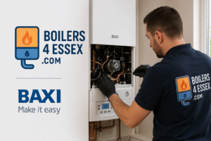 Boilers 4 Essex engineer carrying out a Baxi boiler repair