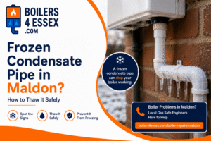 Frozen Condensate Pipe in Maldon? How to Thaw It Safely