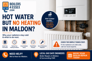 Hot water but no heating in Maldon with cold radiators – Boilers 4 Essex boiler repair guide