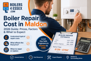 Boiler repair cost in Maldon 2026 guide – Boilers 4 Essex boiler repair pricing guidance
